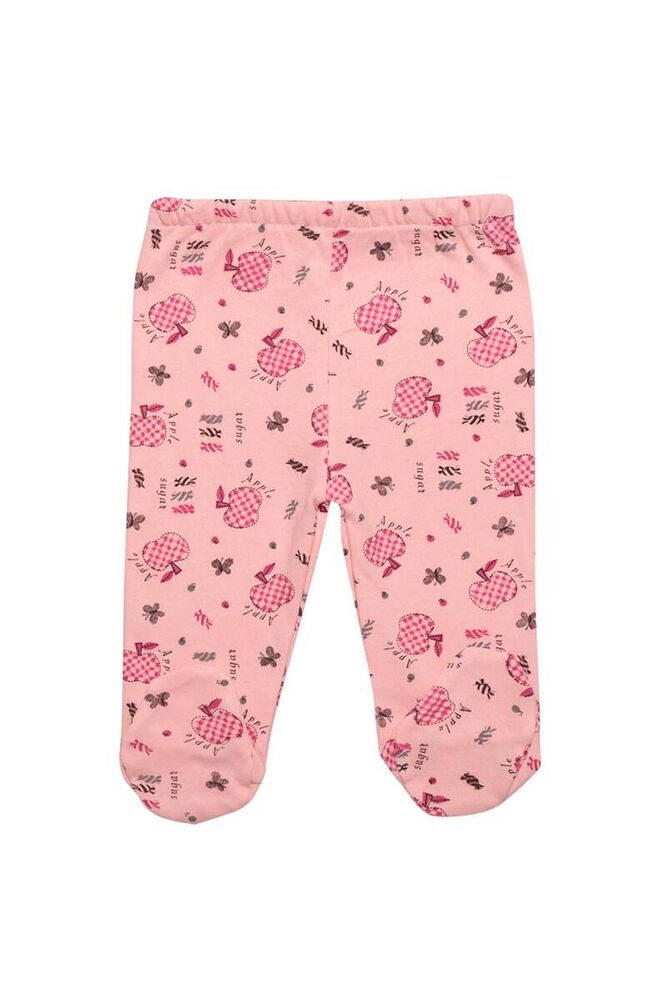 Elma Baskılı Bebek Takımı 3'lü 4223 | Pembe Elma Baskılı Bebek Takımı 3'lü 4223 | Pembe