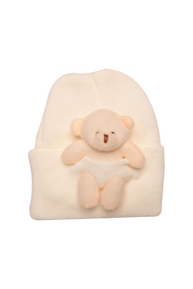 Ayıcıklı Çocuk Bere 1219 | Ekru Ayıcıklı Çocuk Bere 1219 | Ekru