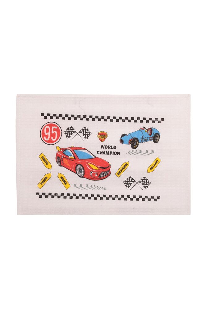 Çocuk Beslenme Örtüsü Araba Desenli Çocuk Beslenme Örtüsü Araba Desenli