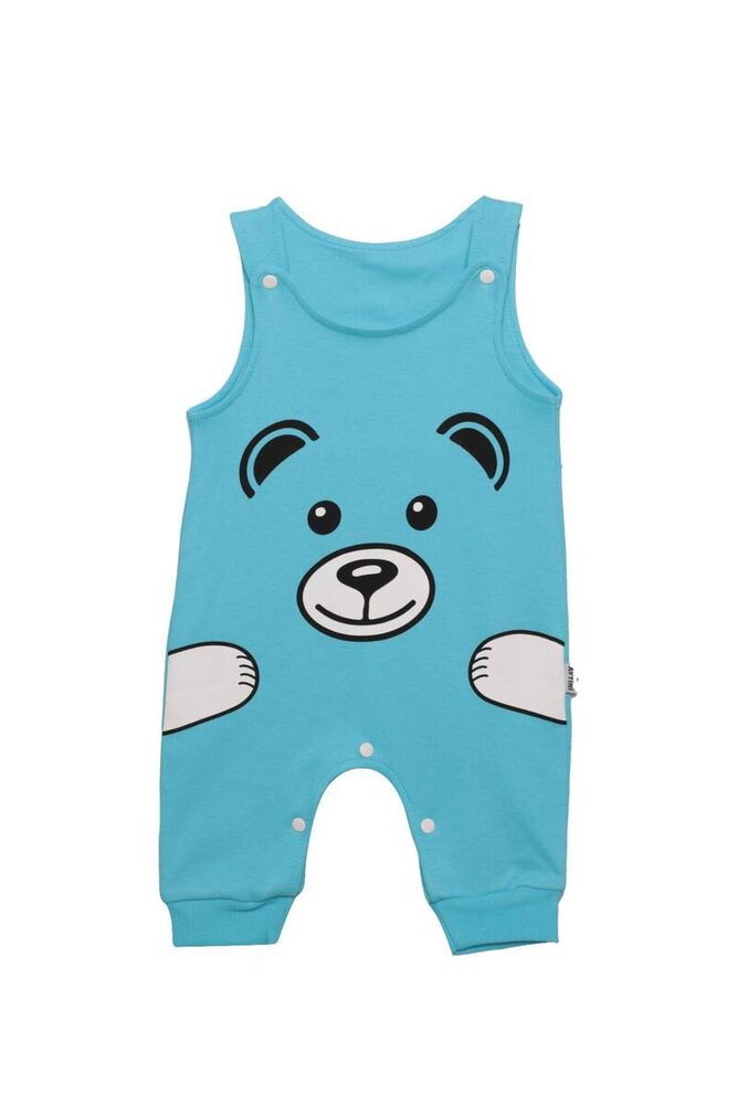 Baskılı Bebek Tulum 2'li 1089 | Bebe Mavi