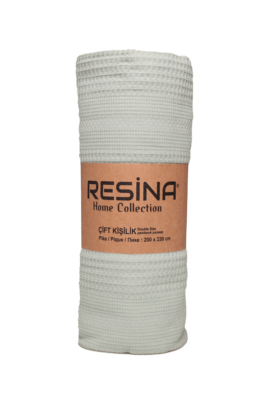 RESİNA - Çift Kişilik Pike 200x230 cm | Su Yeşili