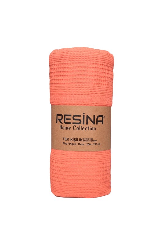 RESİNA - Tek Kişilik Pike 160x230 cm | Turuncu