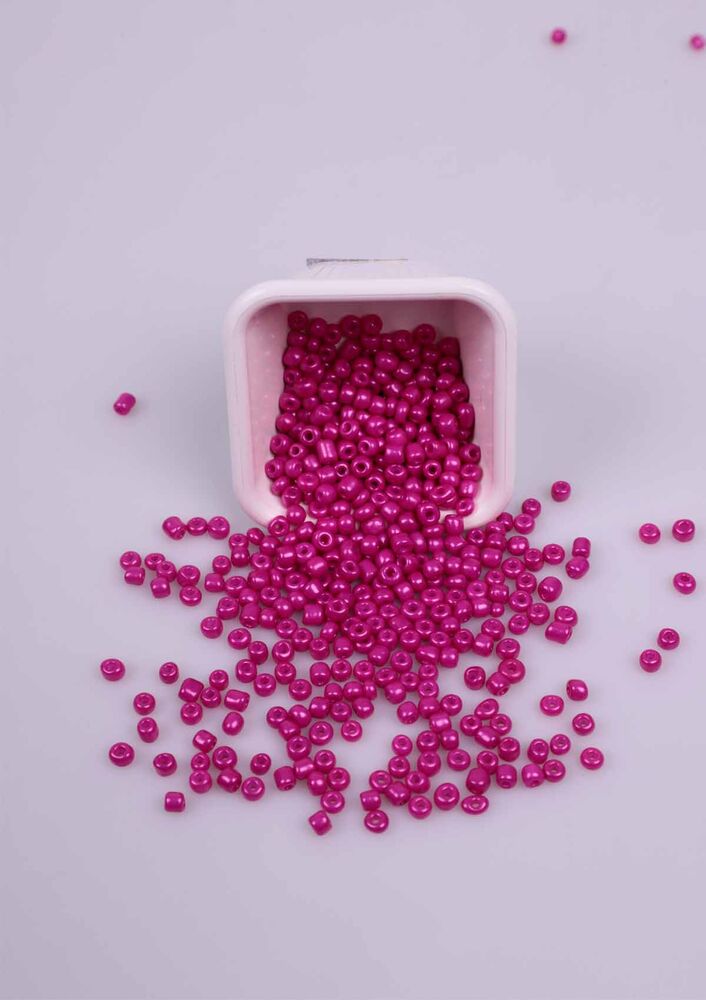 Büyük Cam Boncuk 50 Gram 5 mm | Pembe