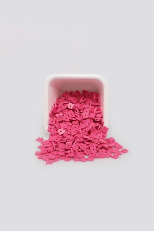 SİMİSSO - Kare Hamur Fimo Boncuk | Pembe