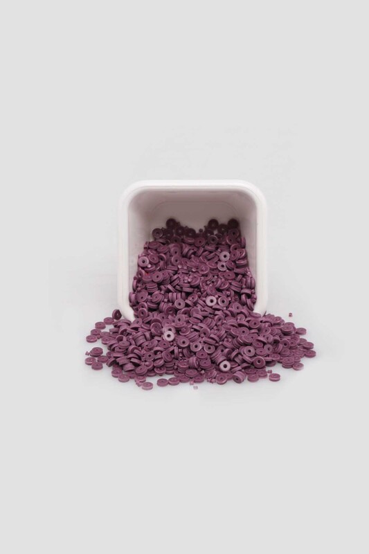 SİMİSSO - Yuvarlak Hamur Fimo Boncuk 4 mm | Mürdüm