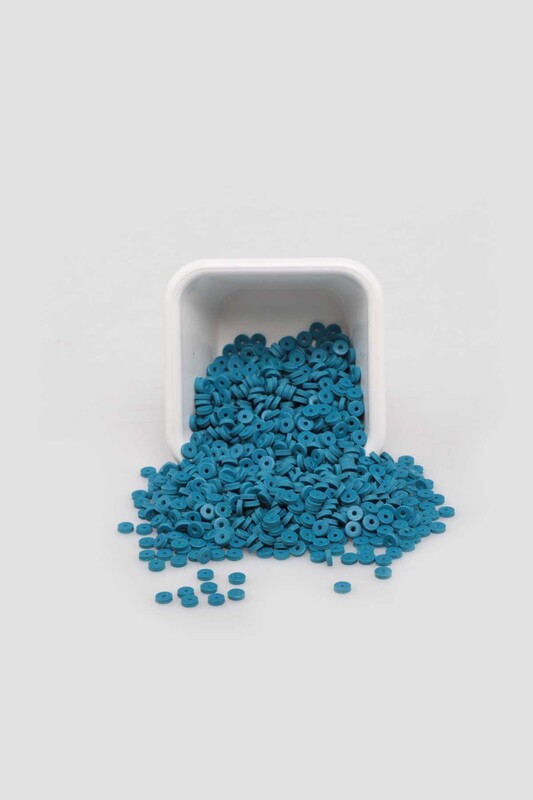 SİMİSSO - Yuvarlak Hamur Fimo Boncuk 4 mm | Petrol