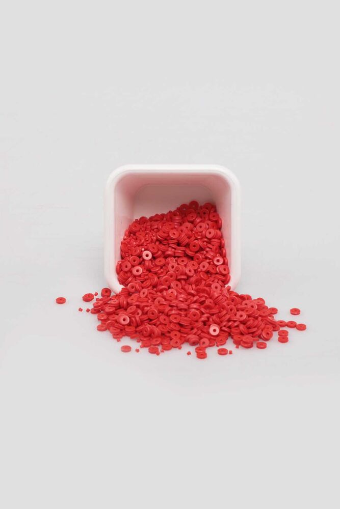 Yuvarlak Hamur Fimo Boncuk 4 mm | Kırmızı