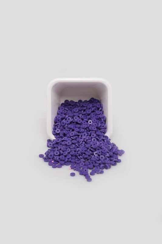 SİMİSSO - Yuvarlak Hamur Fimo Boncuk 4 mm | Mor