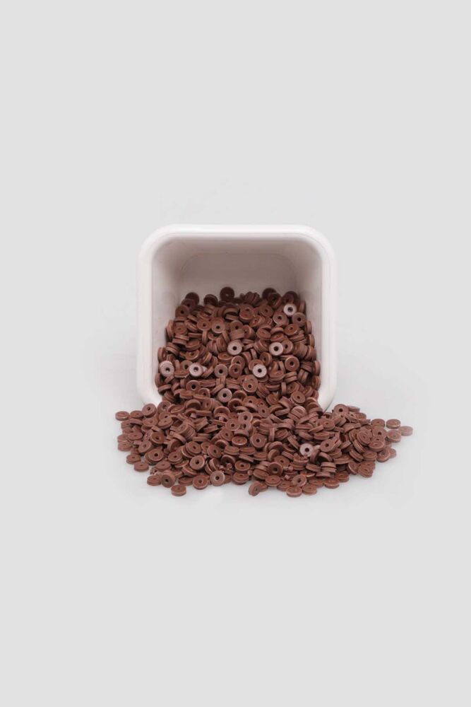 Yuvarlak Hamur Fimo Boncuk 4 mm | Kahverengi