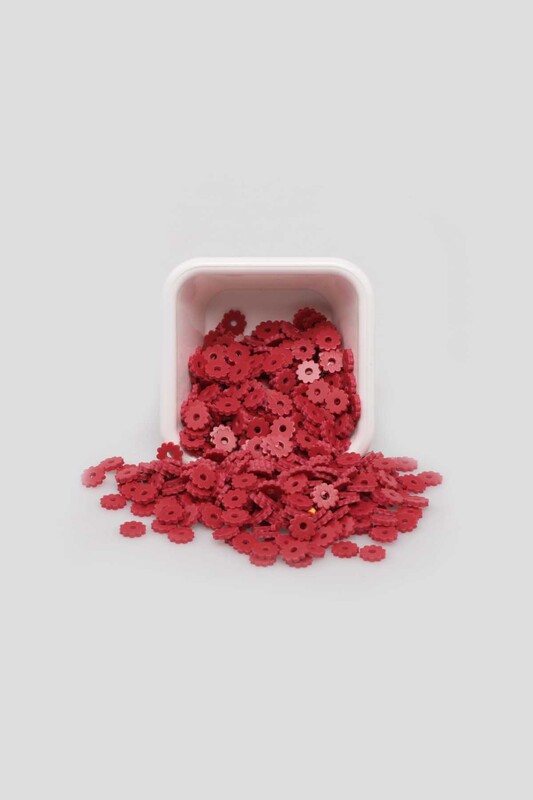 SİMİSSO - Çiçek Hamur Fimo Boncuk 6 mm | Bordo