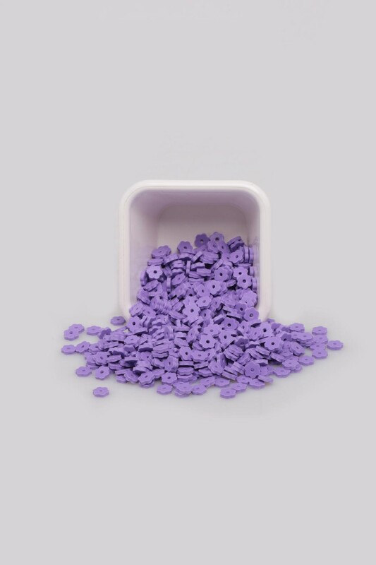 SİMİSSO - Çiçek Hamur Fimo Boncuk 4 mm | Lila