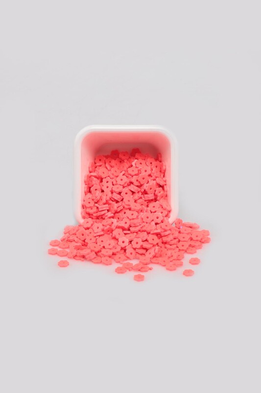 SİMİSSO - Çiçek Hamur Fimo Boncuk 4 mm | Neon Pembe