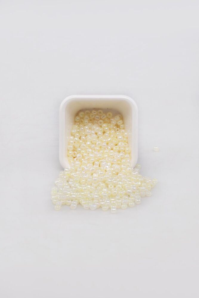 Cam Boncuk 4 mm 50 gr Krem