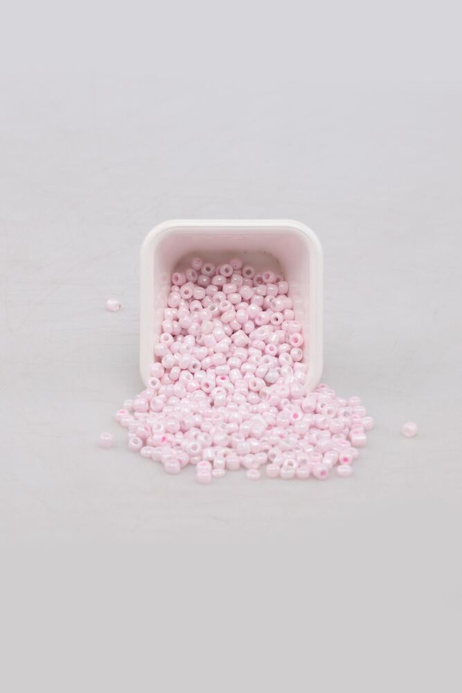 Cam Boncuk 4 mm 50 gr Bebe Pembe