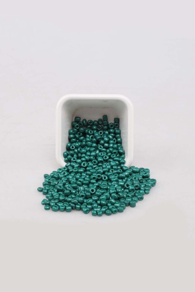 Cam Boncuk 4 mm 50 gr Koyu Yeşil