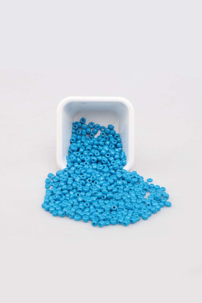 Cam Boncuk 4 mm 50 gr Mavi