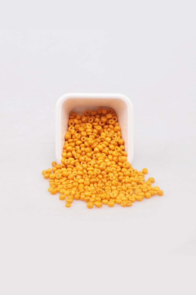 Cam Boncuk 4 mm 50 gr Hardal