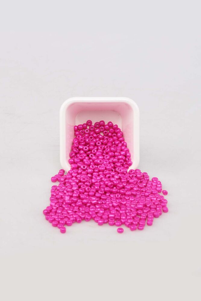 Cam Boncuk 4 mm 50 gr Koyu Pembe