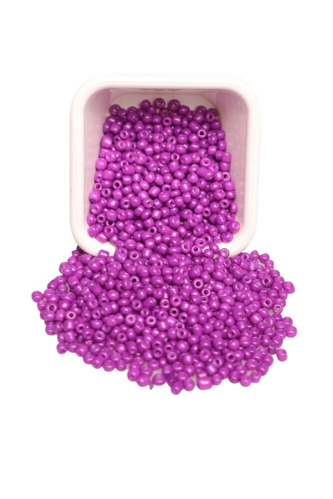 Cam Boncuk 2 mm 50 gr Mor 07