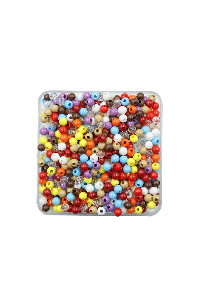 Mini Boy Makrome Boncuk 50 gr | Karışık Renk