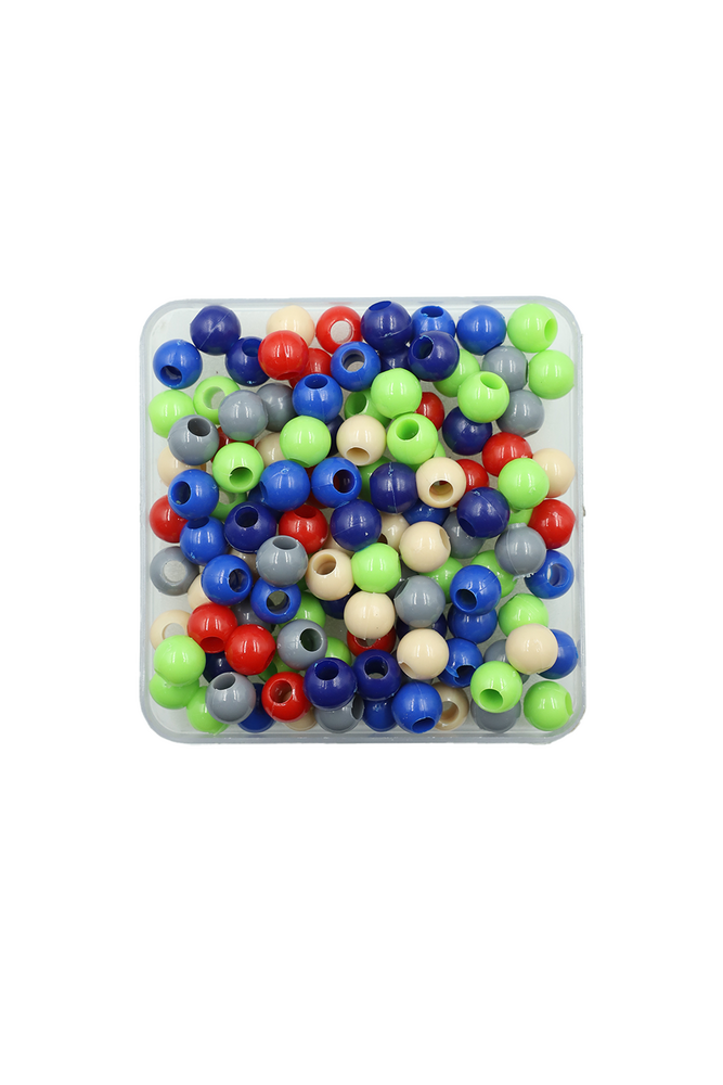 Orta Boy Makrome Boncuk 50 gr | Karışık Renk