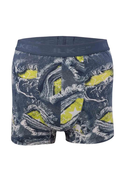İlke Patterned Boxer 1604 | Ultramarine Green - Thumbnail