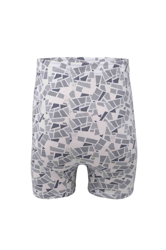İlke Patterned Boxer 043 | Blue - Thumbnail