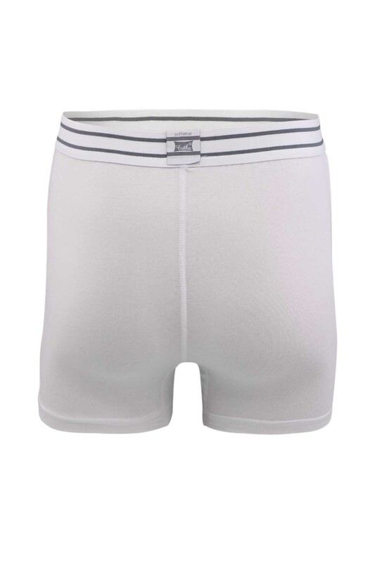 Tutku Binding Lycra Man Boxer 115 | White - Thumbnail