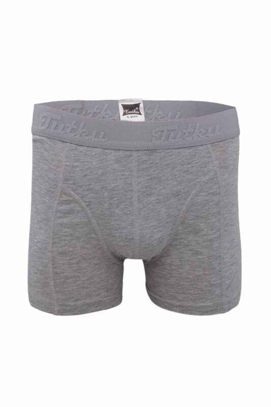 Tutku Elastane Boxer 114 | Gray - Thumbnail