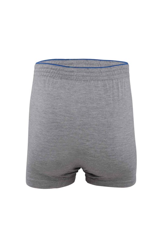 Tutku Combed Plain Boxer 117 3-Pack | Grey - Thumbnail