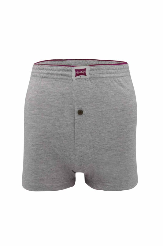 Tutku Combed Plain Boxer 117 3-Pack | Grey - Thumbnail