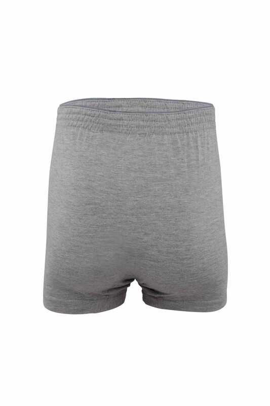 Tutku Combed Plain Boxer 117 3-Pack | Grey - Thumbnail