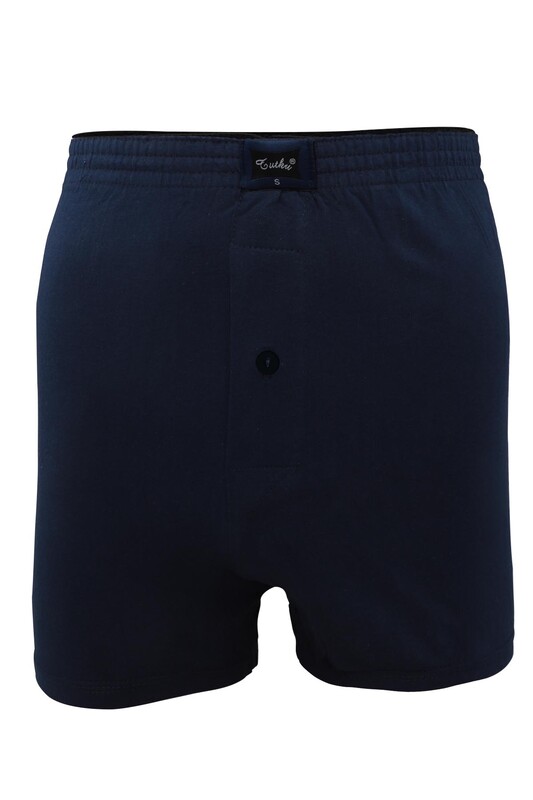 Tutku Cotton Plain Boxer 117 3 Pack | Ultramarine - Thumbnail