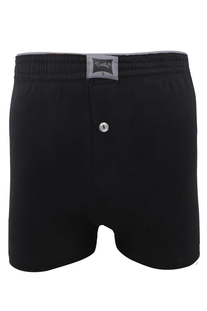 Tutku Cotton Plain Boxer 117 3 Pack | Black
