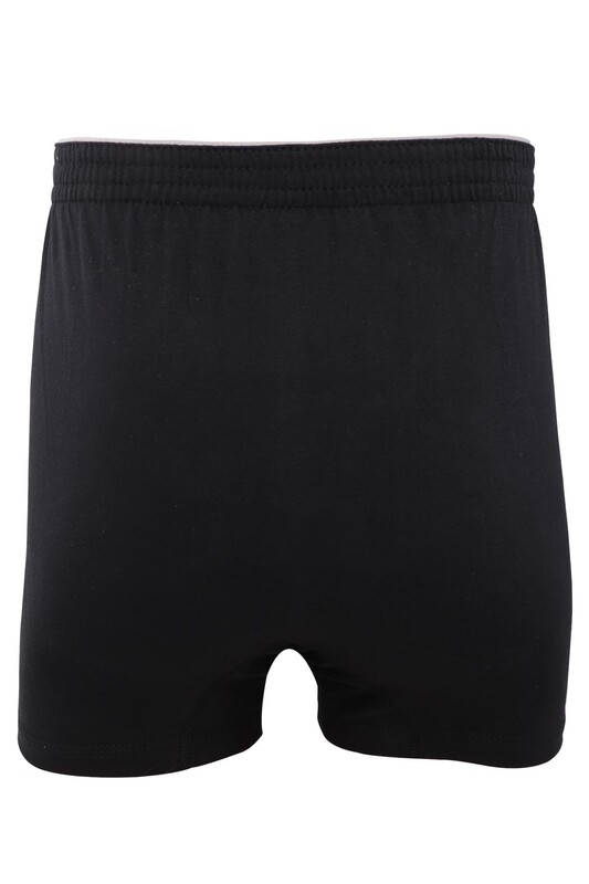 Tutku Cotton Plain Boxer 117 3 Pack | Black - Thumbnail