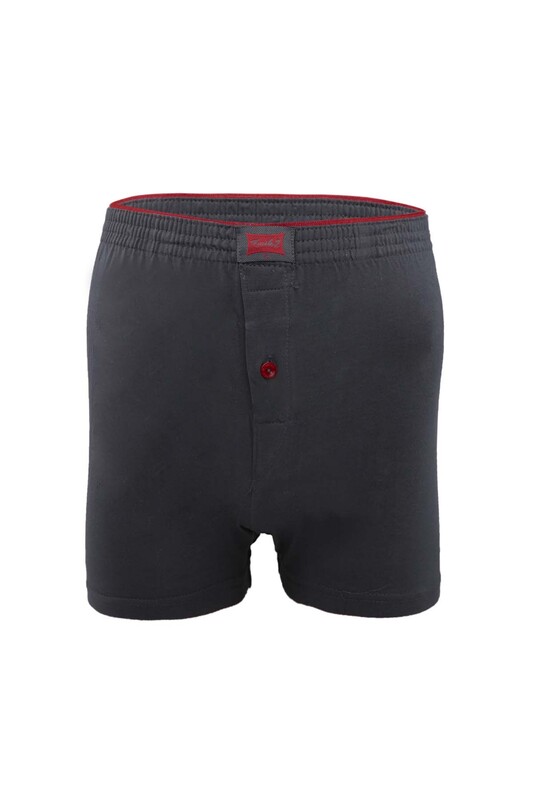 Tutku Cotton Plain Boxer 117 3 Pack | Smoky - Thumbnail