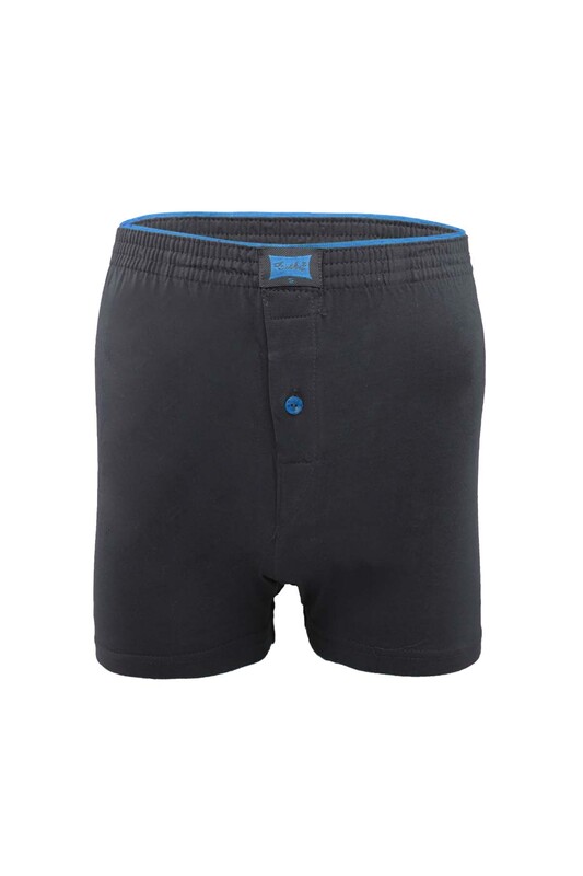 Tutku Cotton Plain Boxer 117 6 Pack | Smoky - Thumbnail