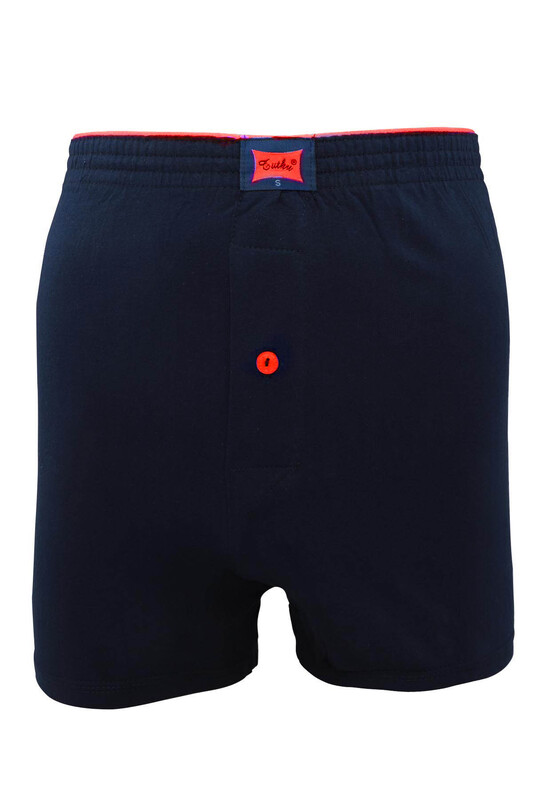 Tutku Cotton Plain Boxer 117 6 Pack | Ultramarine - Thumbnail