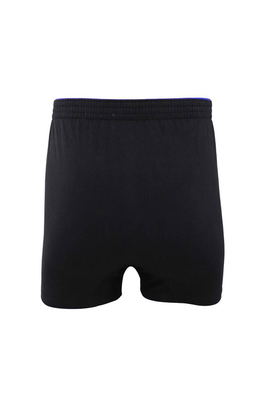 Tutku Cotton Plain Boxer 117 | Black - Thumbnail