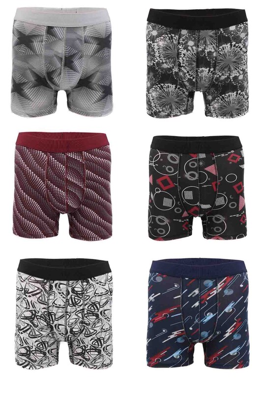 Tutku Empirme Patterned Man Boxer | Standart - Thumbnail