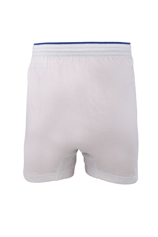 Tutku Elit Towel Waist Plain Man Boxer 1101 | White - Thumbnail