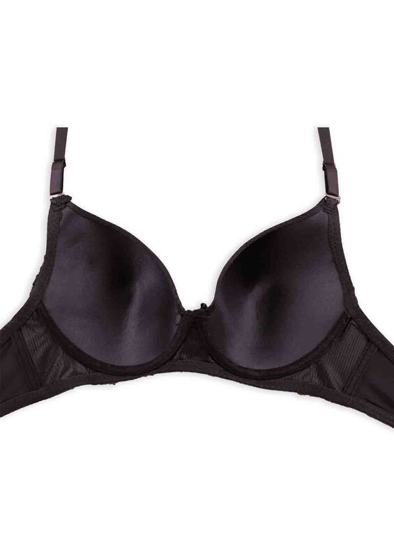 Unspported Laced Bra | Black - Thumbnail