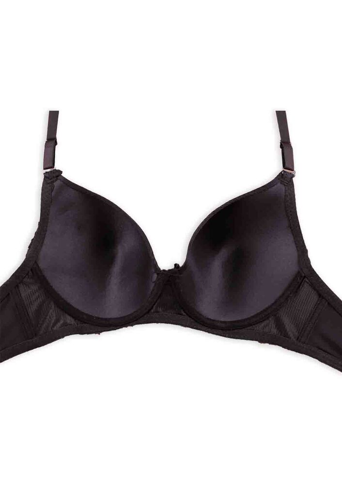 Unspported Laced Bra | Black