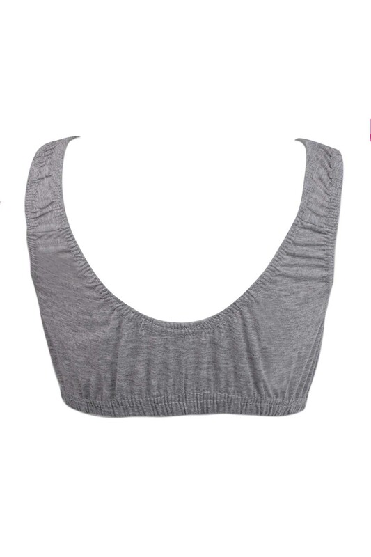 Bill Liza Combed Cotton Bra 358 | Gray - Thumbnail