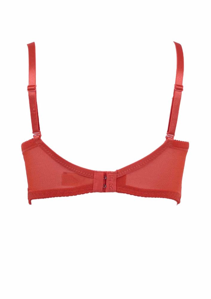Laced Push Up Bra 387 | Orange