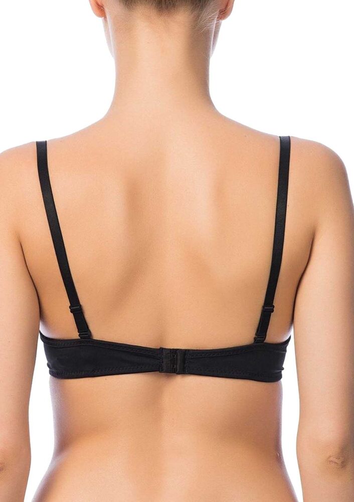 NBB Transparent Strape Supported Bra 1210 | Black