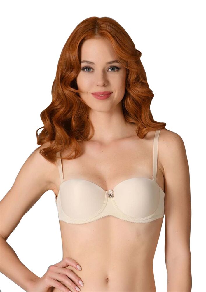 NBB 3586 Transparent Back Supporter Bra | Tan