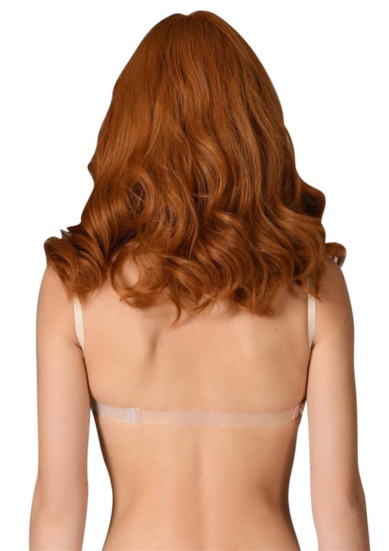 NBB 3586 Transparent Back Supporter Bra | Tan - Thumbnail