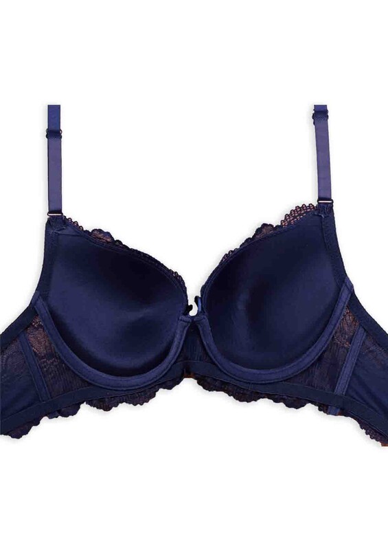 Laced Supported Bra 2100 | Ultramarine - Thumbnail