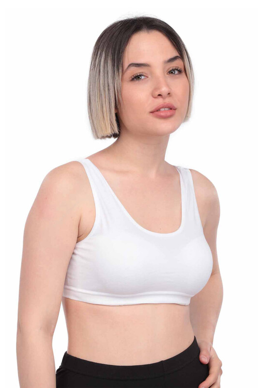 Mary Lux Strappy Hosiery Woman Torsolette | Ecru - Thumbnail